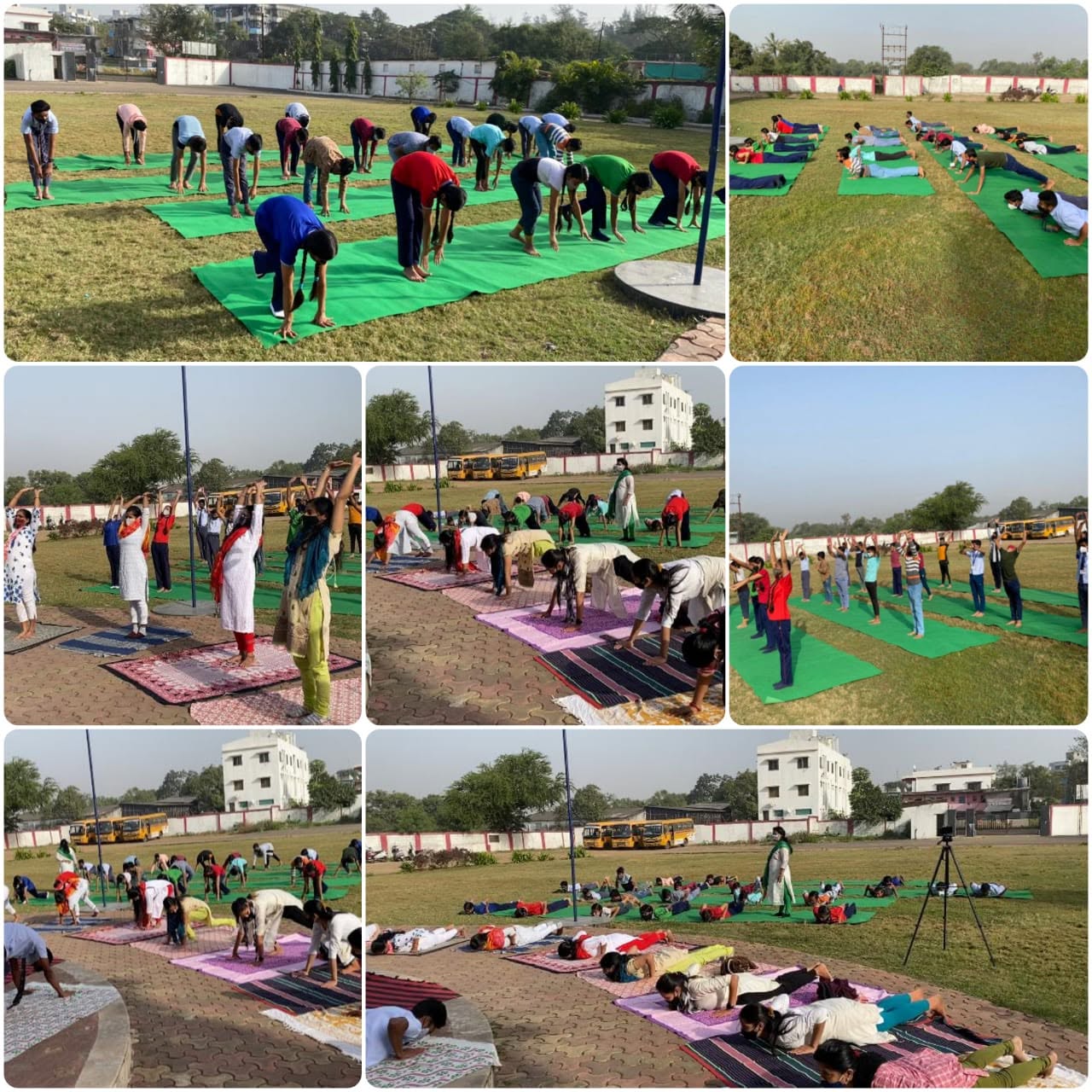 Yoga session at AIPS